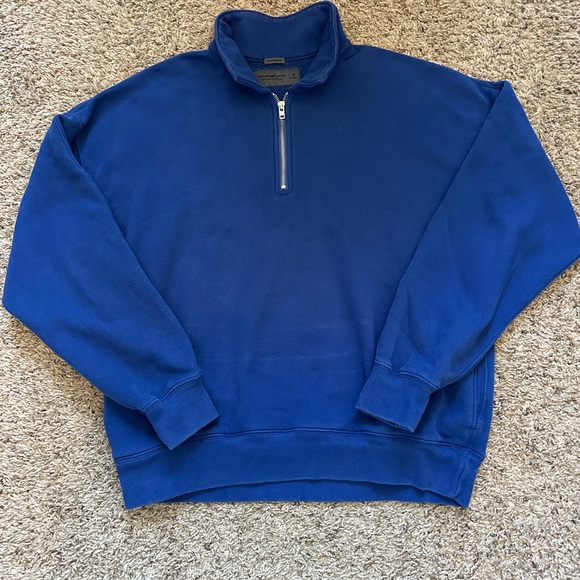 Abercrombie & Fitch Essential Half-Zip Sweatshirt - Picture 1 of 1